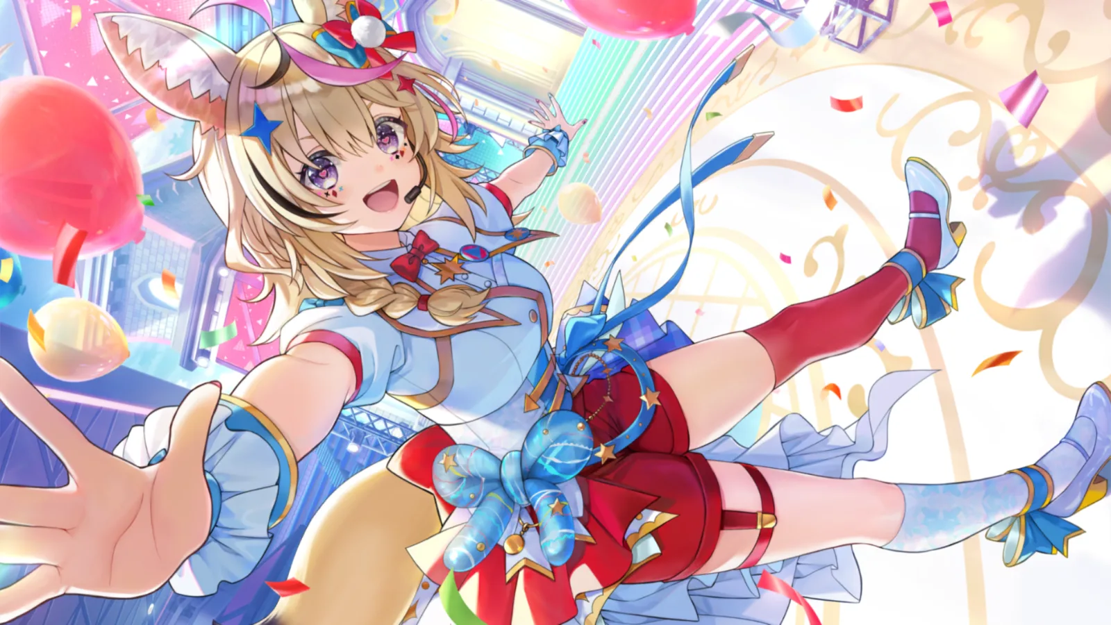 尾丸ポルカ『パーティーハード全開LIVE』の星4カードイラスト