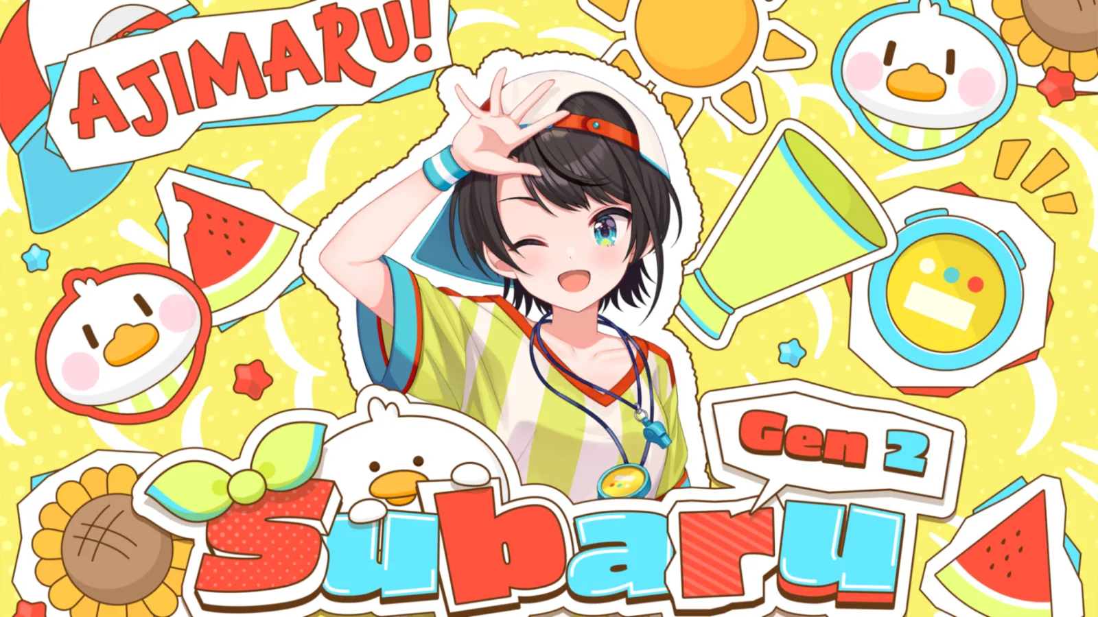 大空スバル『We are hololive!』の星3カードイラスト