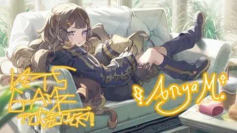 アーニャ・メルフィッサ『ソファに沈んでまったりゲーム』のサイン付き星5カードイラスト