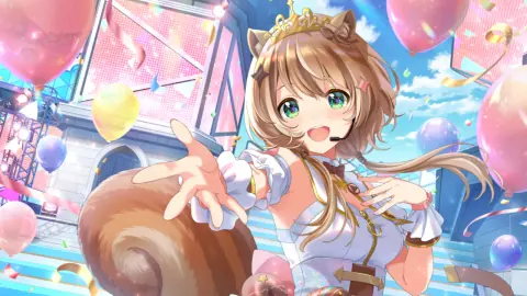 アユンダ・リス『まんまるしっぽのキュートライブ』の星4カードイラスト
