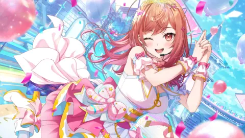 一条莉々華『ずっきゅんばっきゅんLIVE♡』の星4カードイラスト