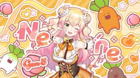 桃鈴ねね『We are hololive!』の星3カードイラスト