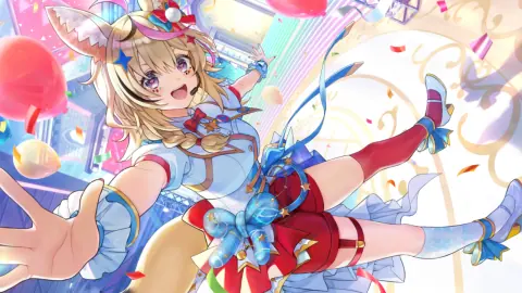 尾丸ポルカ『パーティーハード全開LIVE』の星4カードイラスト