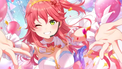 さくらみこ『両手広げるCheerful show』の星4カードイラスト
