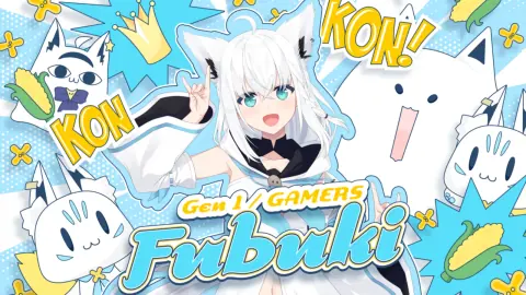 白上フブキ『We are hololive!』の星3カードイラスト