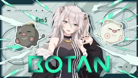 獅白ぼたん『We are hololive!』の星3カードイラスト