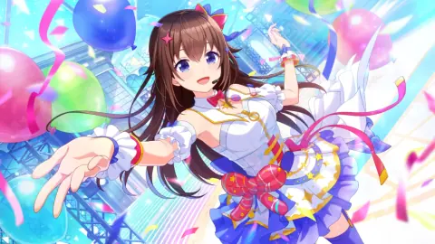 ときのそら『空まで届け！まっすぐな歌声』の星4カードイラスト