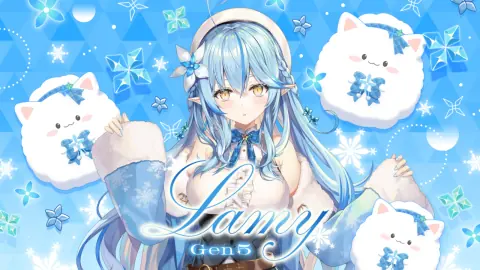 雪花ラミィ『We are hololive!』の星3カードイラスト