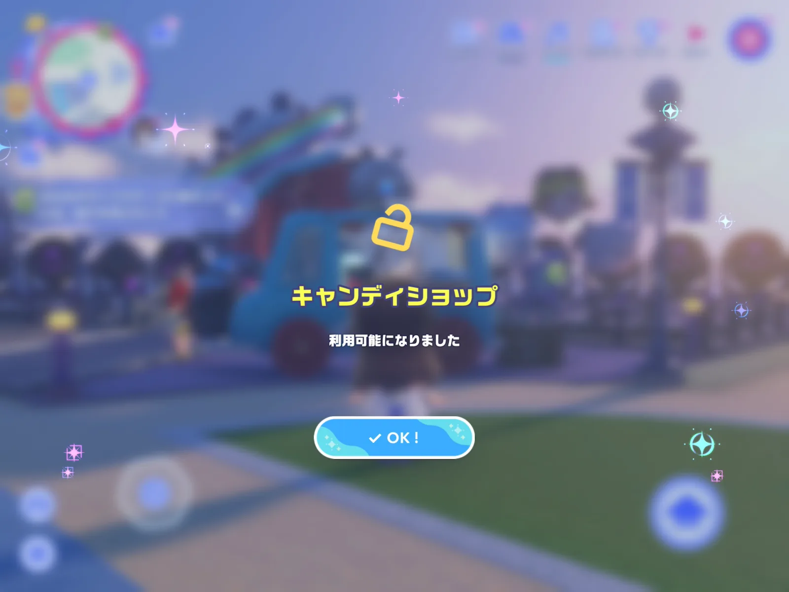 エピソード9クリア後にキャンディショップが利用可能になった画面